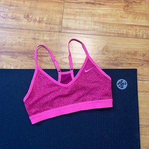 Pink Nike SoulCycle Indy Plus Sports Bra